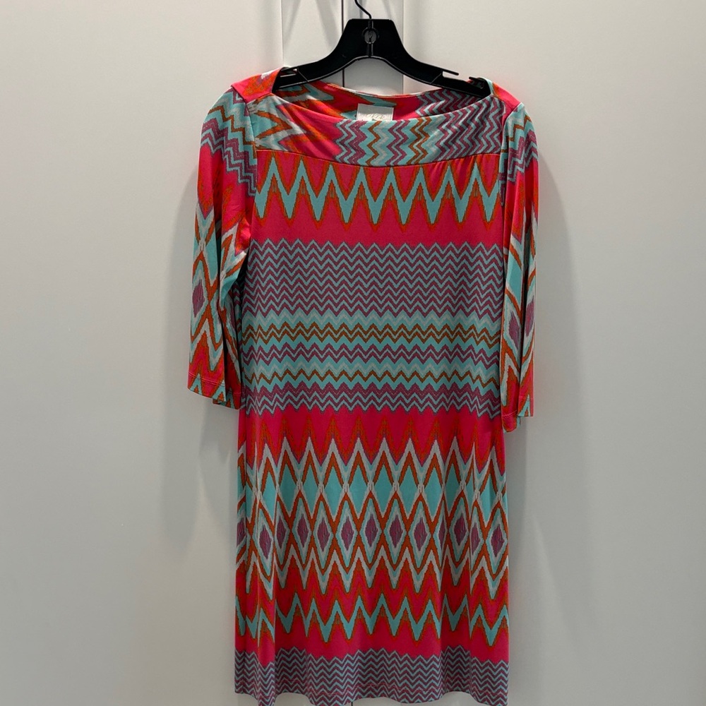Donna Morgan Multicolor Patterned Dress